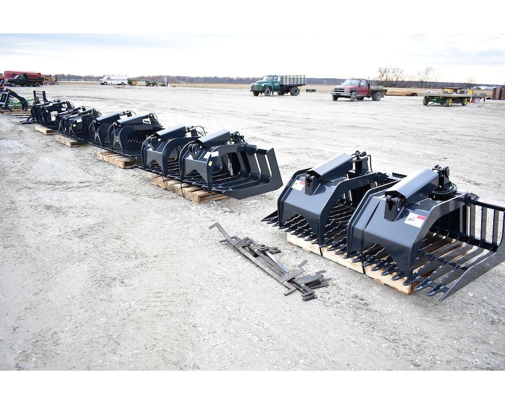 New Grapples, Pallet Forks, Post Pullers & Other Skid Steer Attachments, Smith Equipment